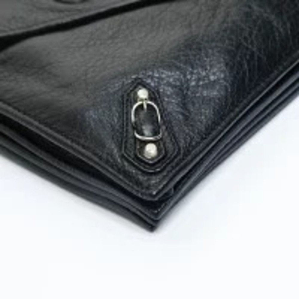 Balenciaga Letter XS Leather Shoulder Bag Black - Picture 9 of 13